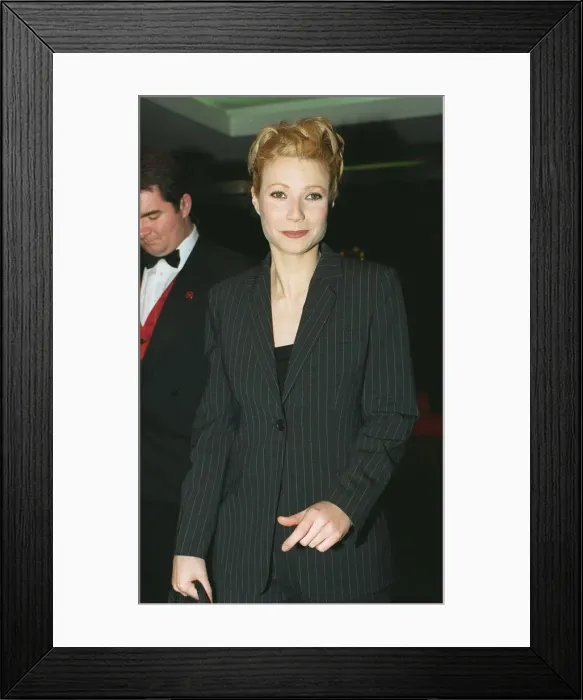 Framed Print : Gwyneth Paltrow actress at premiere March 1998 at Curzon cimema Framed Print : Gwyneth Paltrow actress at premiere March 1998 at Curzon cimema