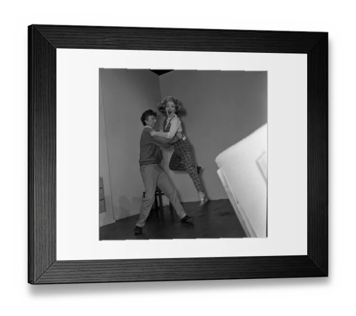 Framed Print : Tommy Steele singer / actor January 1963 with Marion Ryan in rehearsal for the film Its Framed Print : Tommy Steele singer / actor January 1963 with Marion Ryan in rehearsal for the film Its