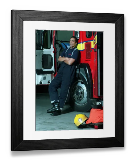 Framed Print : Ben Onwukwe Actor - from the Television Programme Londons Burning Framed Print : Ben Onwukwe Actor - from the Television Programme Londons Burning