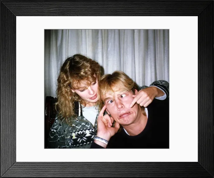 Framed Print : Kylie MInogue Actress Singer With Actor Jason Donovan Framed Print : Kylie MInogue Actress Singer With Actor Jason Donovan