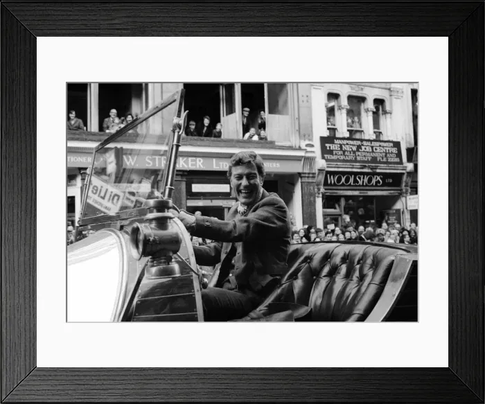 Framed Print : Lord Mayors Show in London November 1967 actor Dick Van Dyke drives Chitty Framed Print : Lord Mayors Show in London November 1967 actor Dick Van Dyke drives Chitty