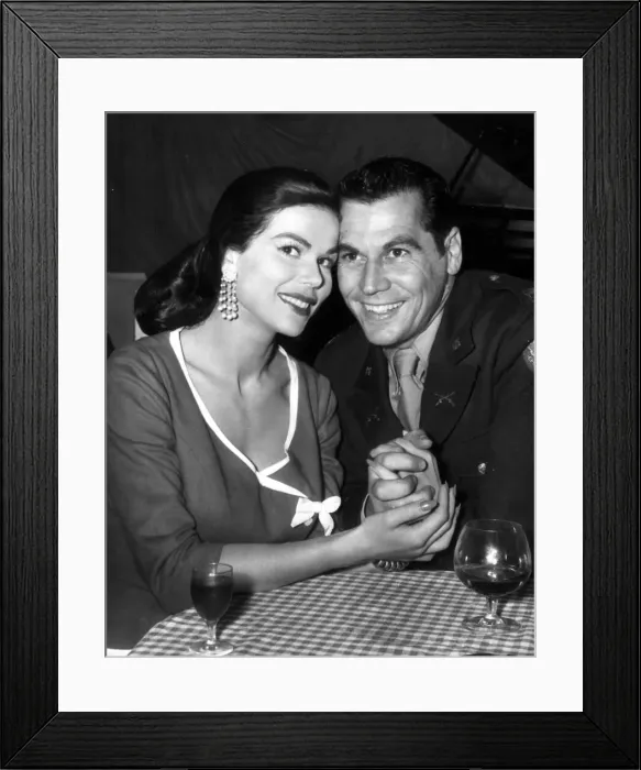 Framed Print : Actress Laya Riki Actress with Ron Randall July 1957 Framed Print : Actress Laya Riki Actress with Ron Randall July 1957