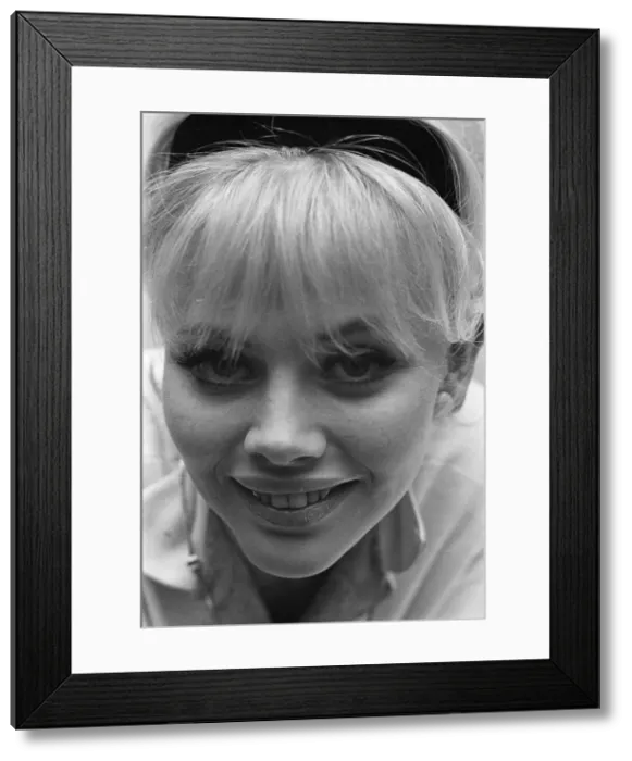 Framed Print : Actress Britt Ekland circa 1960s extreme close up of her face Framed Print : Actress Britt Ekland circa 1960s extreme close up of her face
