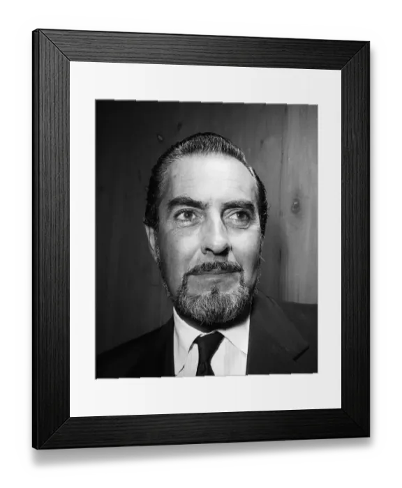 Framed Print : Actor Tyrone Power August 1958 Framed Print : Actor Tyrone Power August 1958