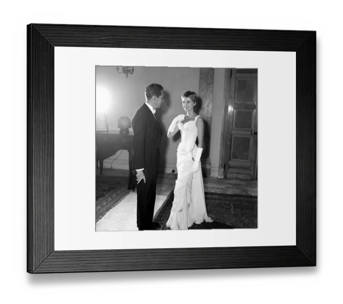 Framed Print : Actress Jill Ireland at a Film Premiere November 1955 Framed Print : Actress Jill Ireland at a Film Premiere November 1955