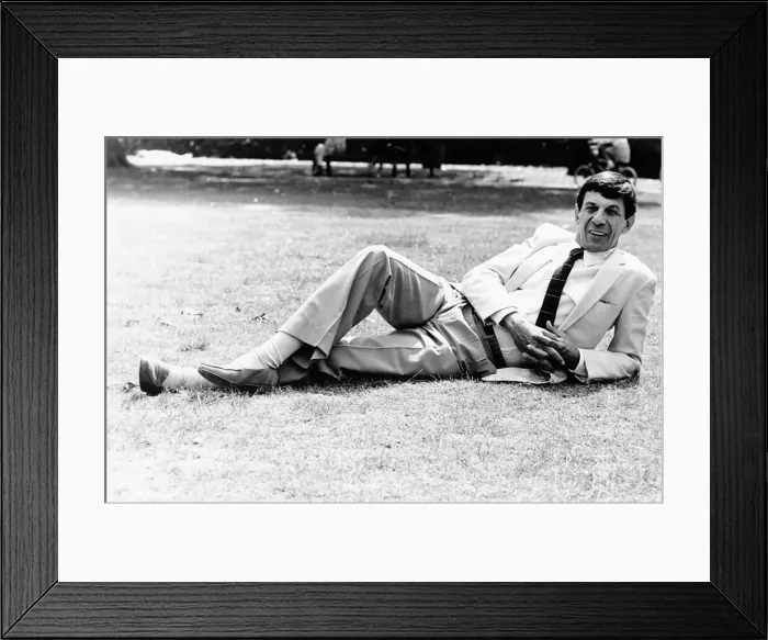 Framed Print : Leonard Nimoy American actor, star of Star Trek. July 1984 Framed Print : Leonard Nimoy American actor, star of Star Trek. July 1984