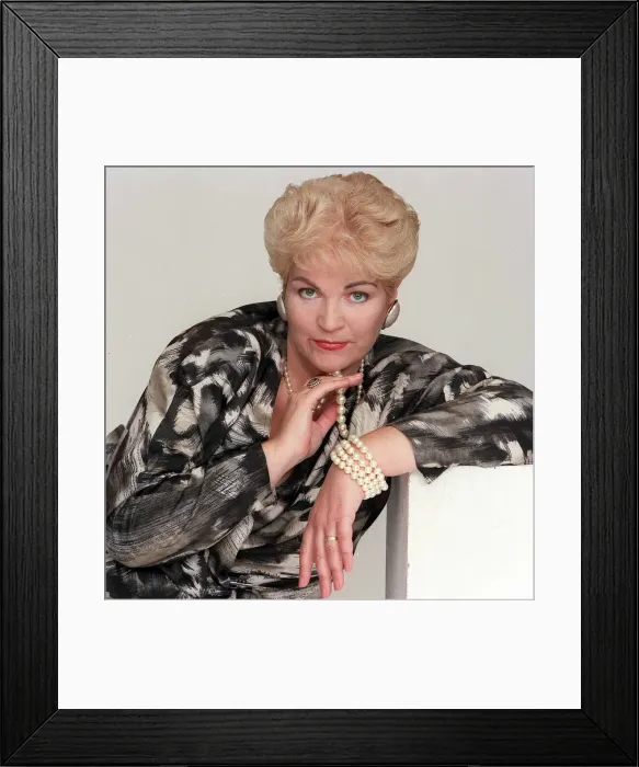 Framed Print : Pam St Clement actress from TV programme Eastenders, February 1988 Framed Print : Pam St Clement actress from TV programme Eastenders, February 1988