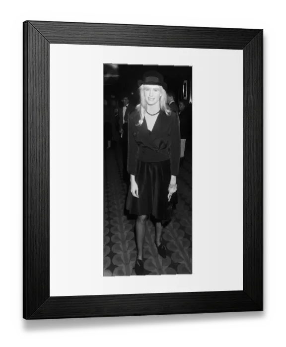 Framed Print : Daryl Hannah American actress at film premiere of Cry Freedom in November 1987 Framed Print : Daryl Hannah American actress at film premiere of Cry Freedom in November 1987
