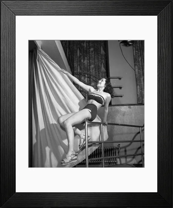 Framed Print : Actress Isobel George April 1952 Framed Print : Actress Isobel George April 1952