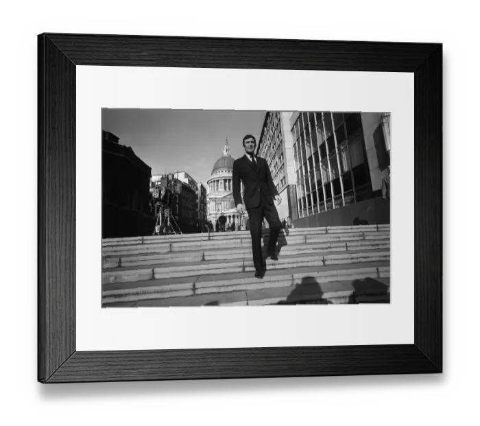 Framed Print : Actor George Lazenby who played James Bond 007 in the film On Her Majesty Framed Print : Actor George Lazenby who played James Bond 007 in the film On Her Majesty