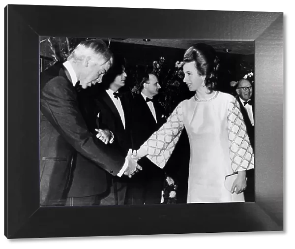 Princess Anne Now Princess Royal - January 1970 Princess Anne Meets Lee Marvin At