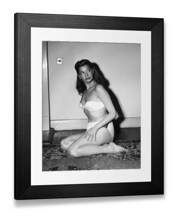 Framed Print : Actress Eva Bartok August 1950