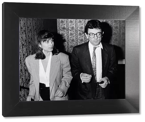 Rowan Atkinson British comic actor and girlfriend, April 1987