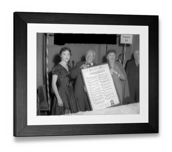 Framed Print : Dorothy Tutin at the Actress of The Year Awards February 1954