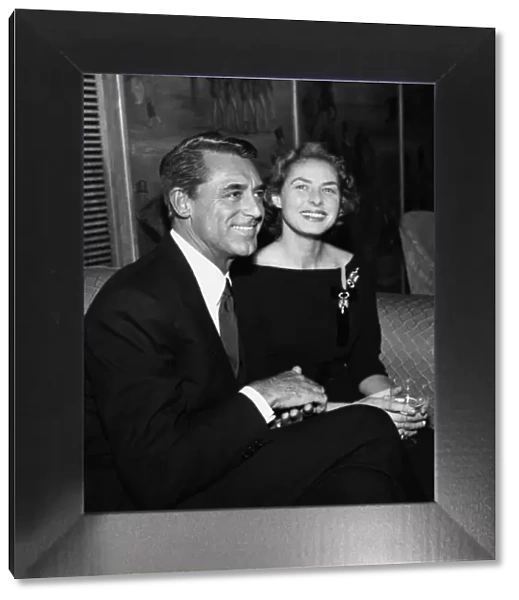 Actor Cary Grant with Ingrid Bergman November 1957