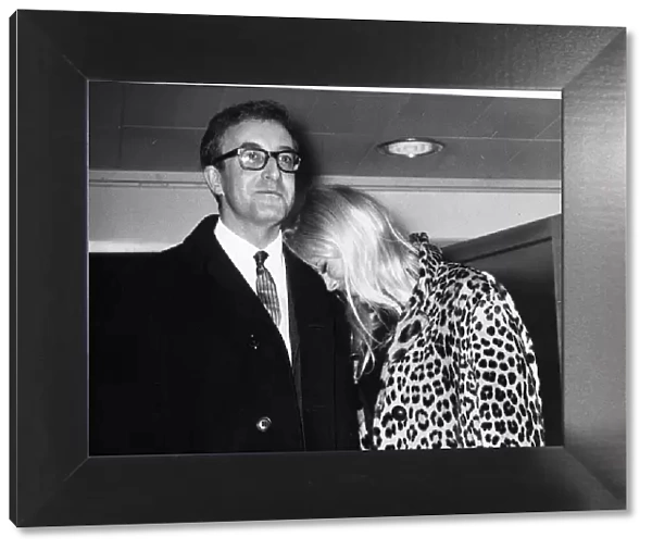 Britt Ekland actress with Peter Sellers in 1964