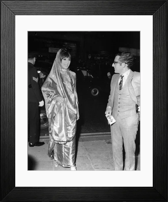 Framed Print : Anita Harris singer and Peter Sellers actor October 1967 arriving Framed Print : Anita Harris singer and Peter Sellers actor October 1967 arriving