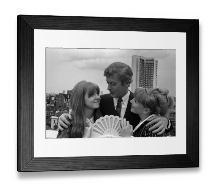 Framed Print : Michael Caine actor July 1965 with other members of the cast of Alfie Framed Print : Michael Caine actor July 1965 with other members of the cast of Alfie