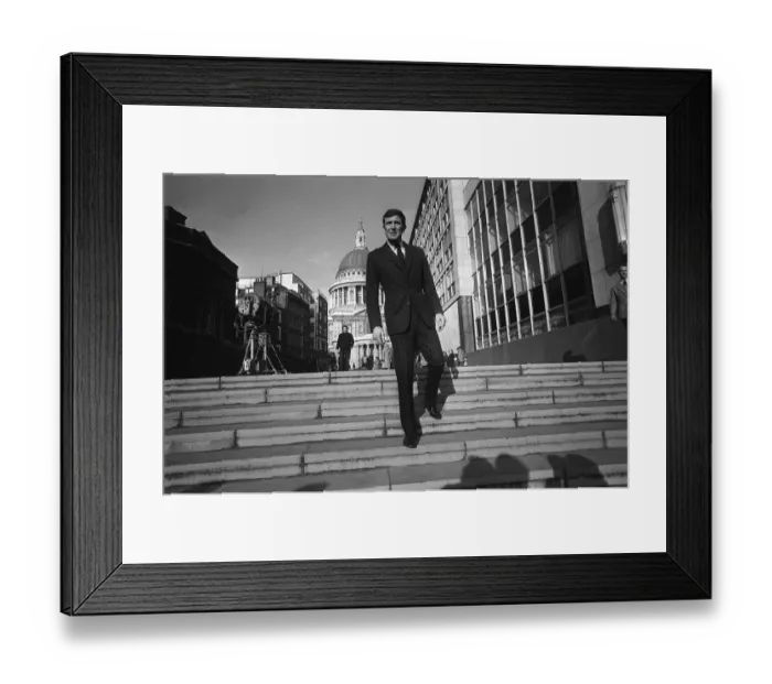 Framed Print : Actor George Lazenby who played James Bond 007 in the film On Her Majesty