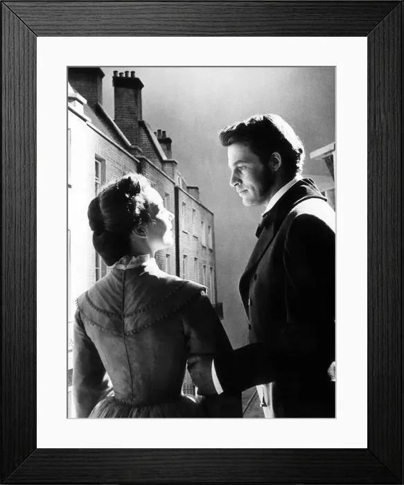 Framed Print : Actor Bill Travers Actor with Jenifer Jones February 1957