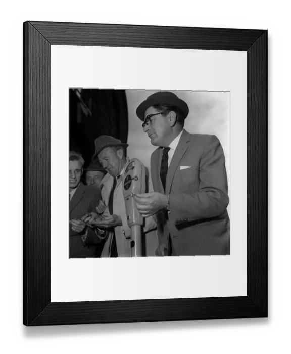 Framed Print : Harry Worth Comedy Actor October 1962 holding change for a parking meter