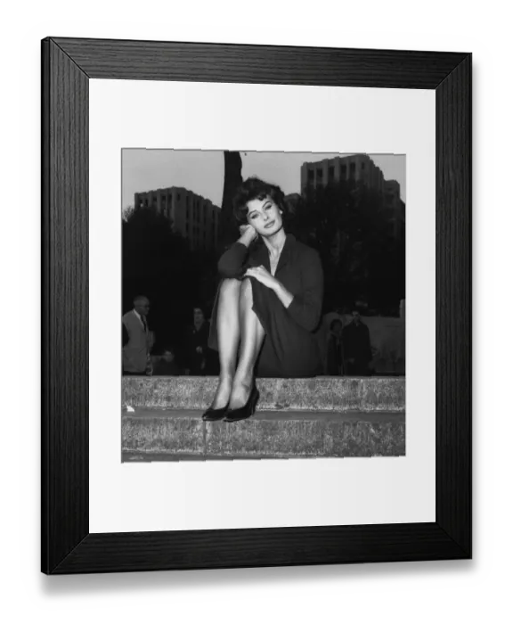 Framed Print : Actress Sophia Loren in London October 1957