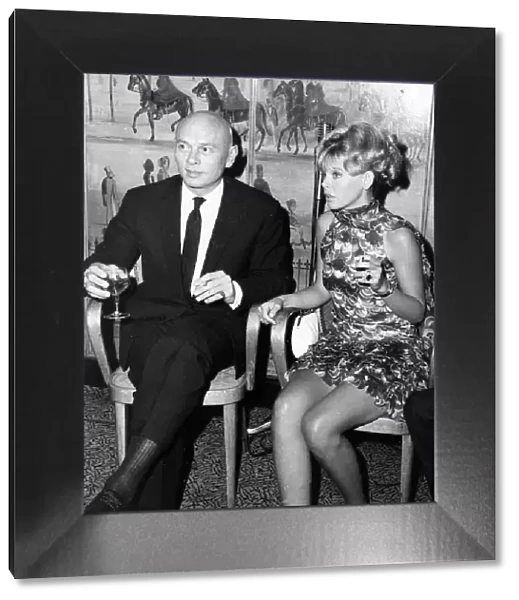 Britt Ekland actress with Yul Brynner in 1966