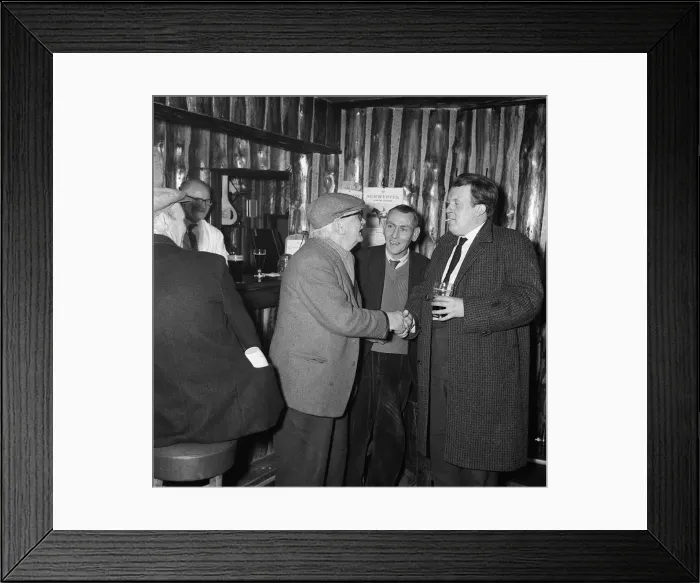 Framed Print : William Rushton actor, comedian and writer October 1963 canvassing for Framed Print : William Rushton actor, comedian and writer October 1963 canvassing for