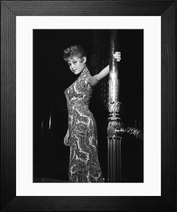 Framed Print : Actress Brigitte Bardot at the Empire Cinema in Leicester Square for rehearsals of Framed Print : Actress Brigitte Bardot at the Empire Cinema in Leicester Square for rehearsals of