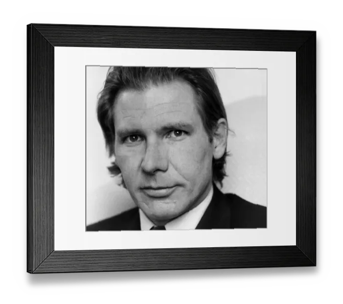 Framed Print : Harrison Ford American actor, January 1987