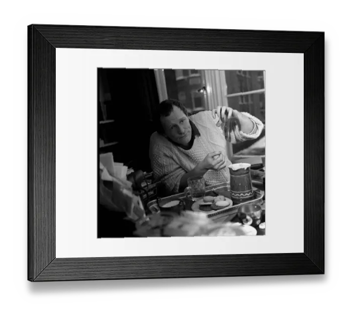 Framed Print : Richard Harris actor at home in March 1963 Framed Print : Richard Harris actor at home in March 1963