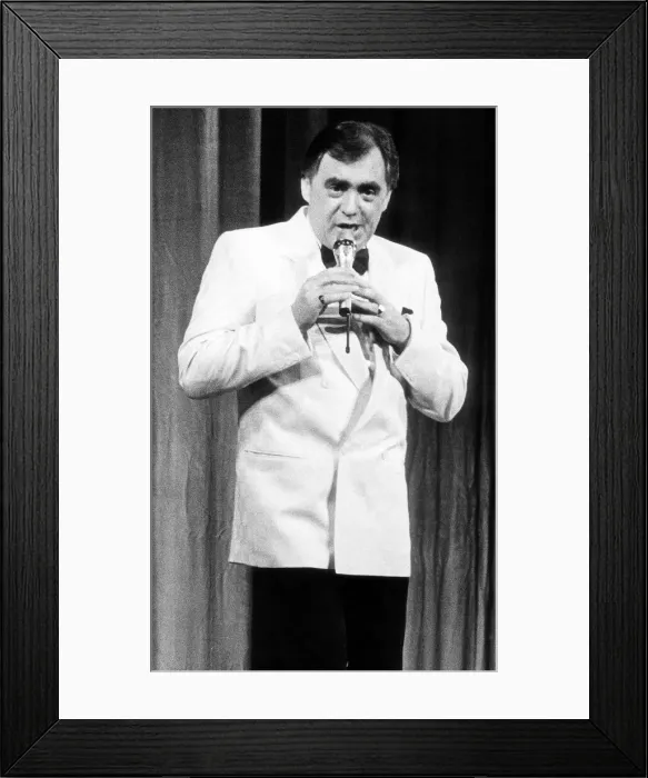 Framed Print : Actor Bill Tarmey performing on stage February 1987 Framed Print : Actor Bill Tarmey performing on stage February 1987