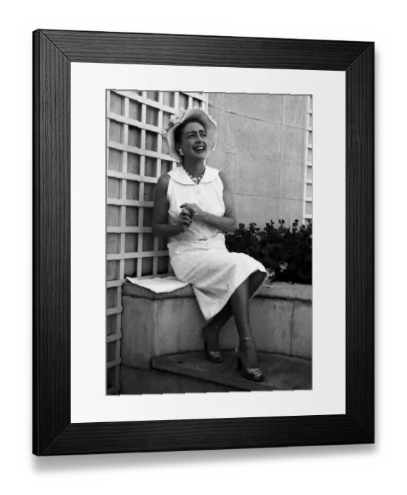 Framed Print : Actress Joan Crawford July 1956