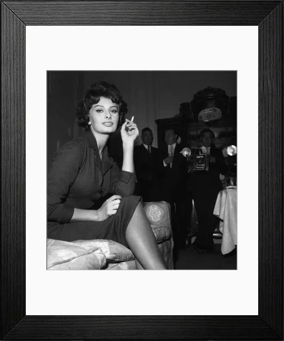 Framed Print : Actress Sophia Loren in London October 1957