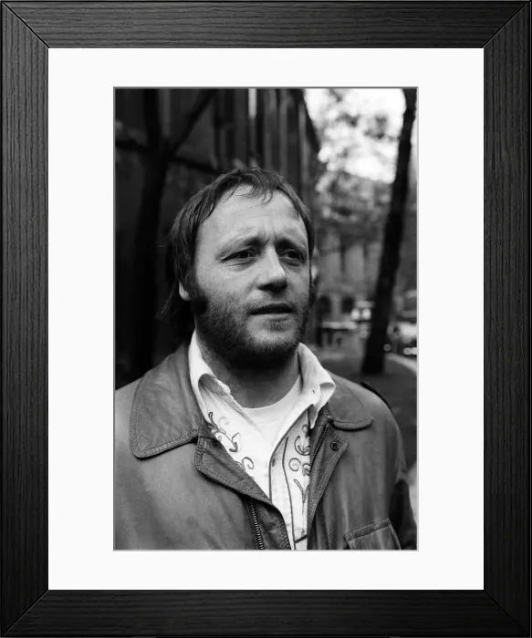 Framed Print : John Bindon May 1981