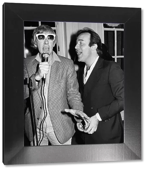 Peter Cook comedian actor and Pat Llewellyn, April 1981