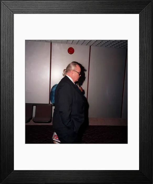 Framed Print : Actor Marlon Brando arriving at London Airport June 1986 Framed Print : Actor Marlon Brando arriving at London Airport June 1986
