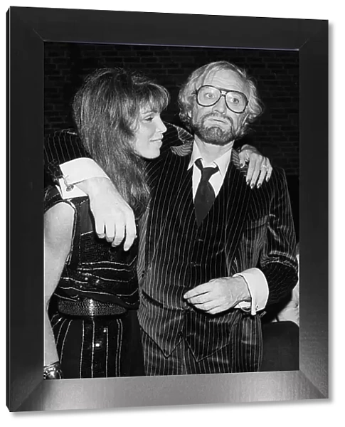 Richard Harris Irish actor with ex wife Ann Turkel in November 1982