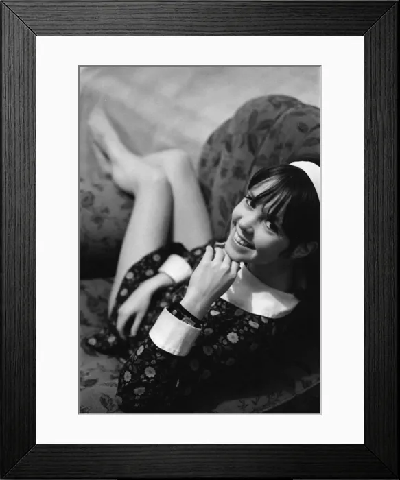 Framed Print : Actress Wendy Padbury 1968 played Doctor Who companion Zoe Herriot