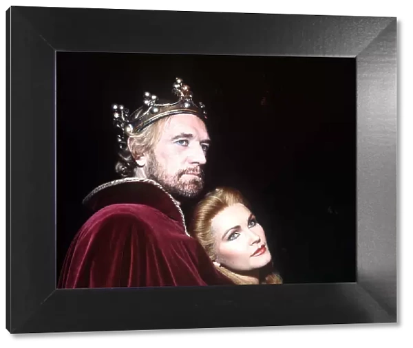 Fiona Fullerton actress with Richard Harris in Camelot stage play, November 1982