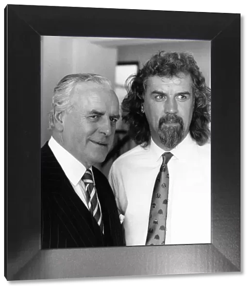 Billy Connolly comedian with actor George Cole July 1988