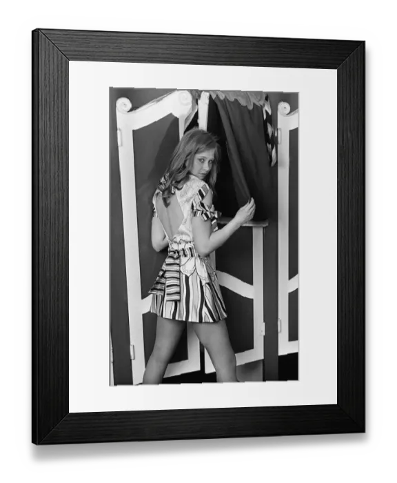 Framed Print : Actress Linda Hayden 1968 On location for the film Baby Love Framed Print : Actress Linda Hayden 1968 On location for the film Baby Love