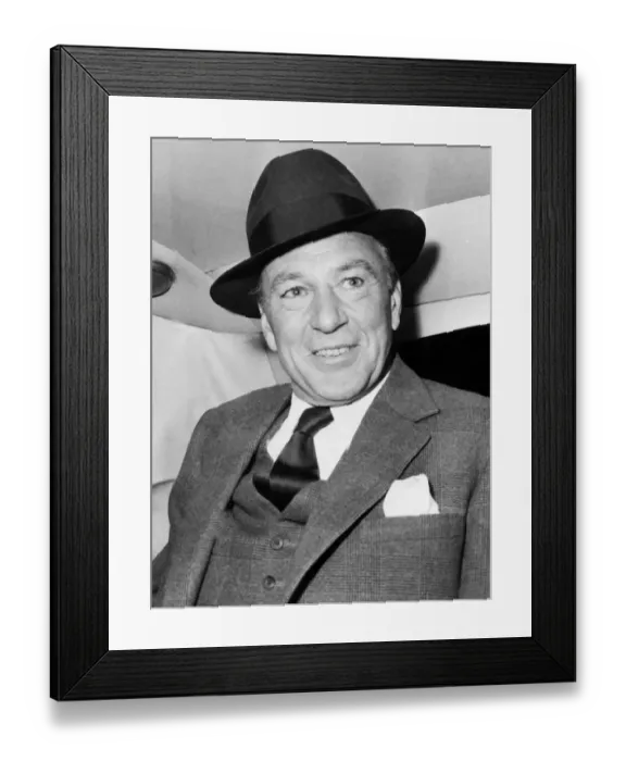 Framed Print : Gary Cooper American actor October 1959
