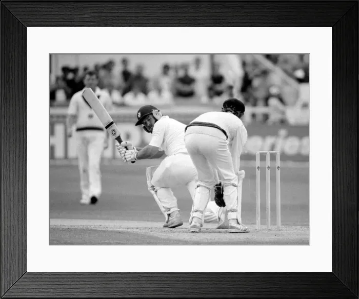 Framed Print : Cricket The Ashes England v Australia 3rd Test at Trent Bridge July 1985