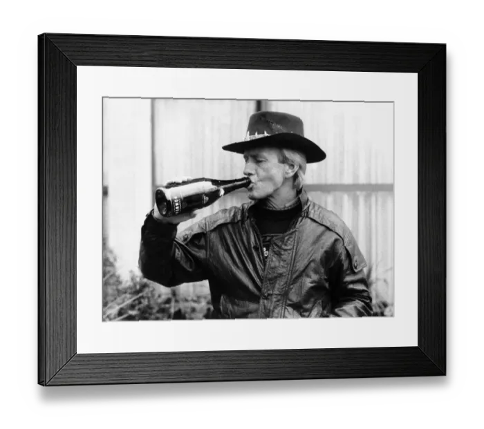 Framed Print : Paul Hogan Australian comedy actor in January 1987