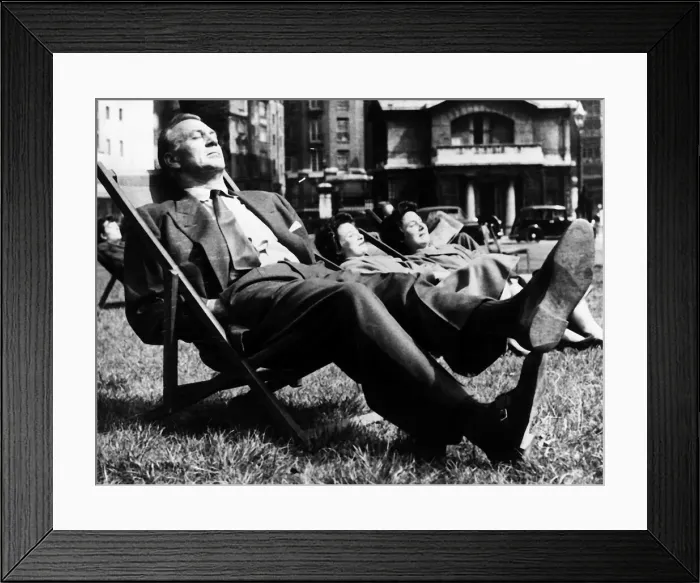 Framed Print : Gary Cooper American actor in Hyde Park London April 1955 Framed Print : Gary Cooper American actor in Hyde Park London April 1955