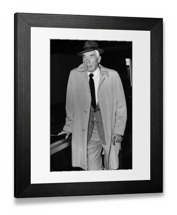 Framed Print : Lee Marvin American actor November 1984 Framed Print : Lee Marvin American actor November 1984