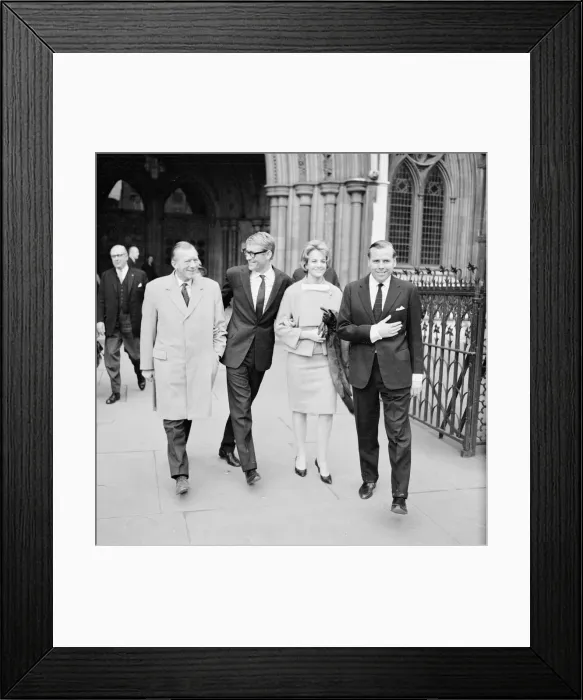 Framed Print : Actor Peter O Toole with Kevin McClory December 1963 1960s Framed Print : Actor Peter O Toole with Kevin McClory December 1963 1960s