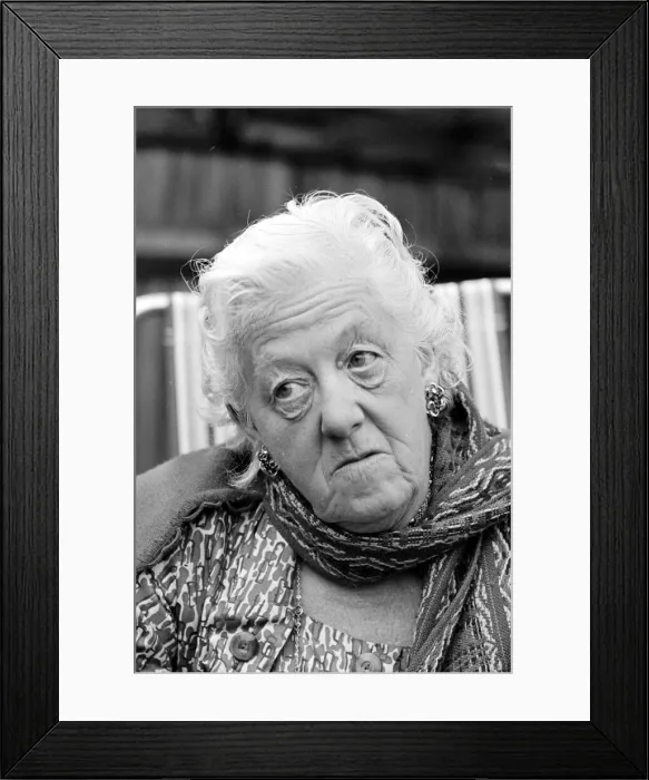Framed Print : Actress Margaret Rutherford September 1963 Pictured at home Gerrards Cross Framed Print : Actress Margaret Rutherford September 1963 Pictured at home Gerrards Cross