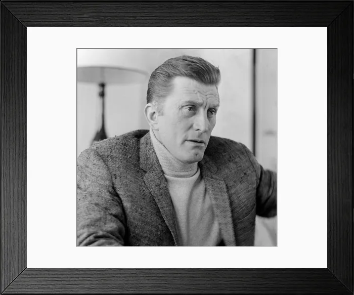Framed Print : Kirk Douglas March 1965 Film star actor at the Dorchester Hotel, London Framed Print : Kirk Douglas March 1965 Film star actor at the Dorchester Hotel, London